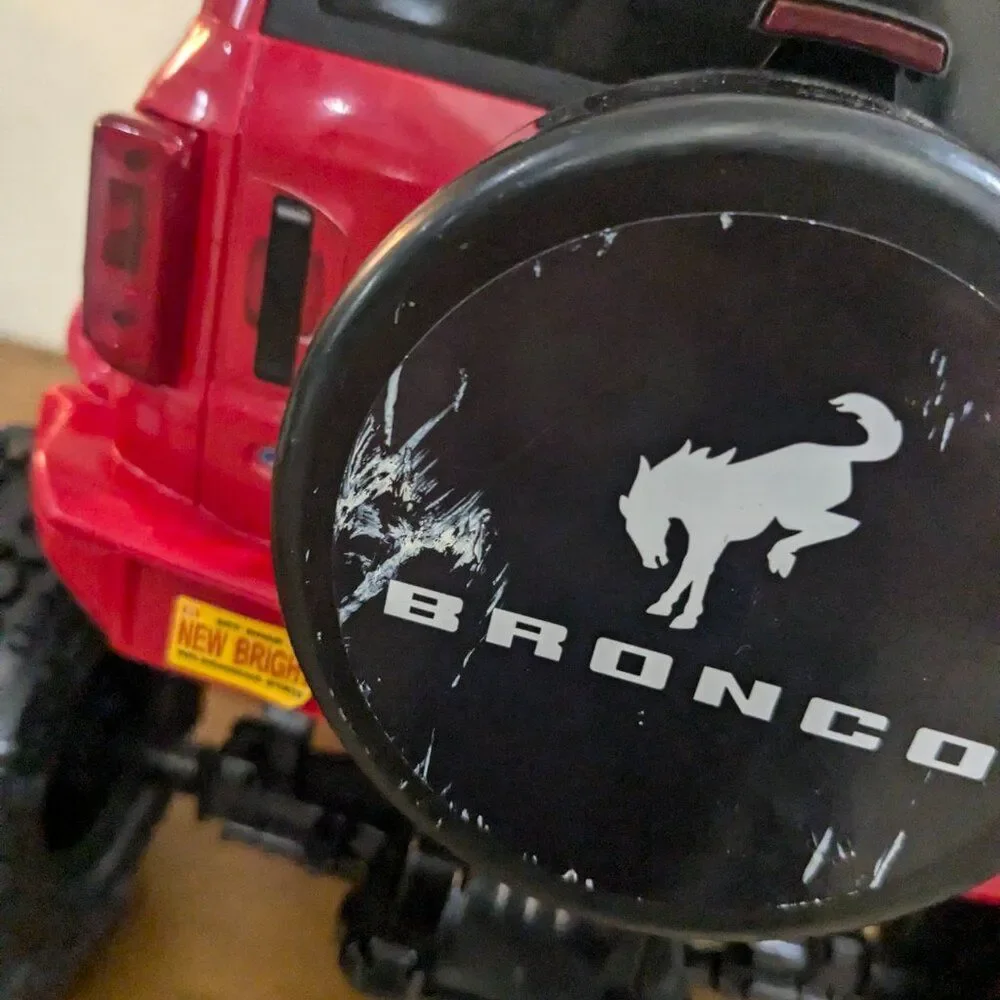 New Bright Ford‎ Bronco Red RC Rock Crawler R/C Car truck suv FOR PARTS REPAIR